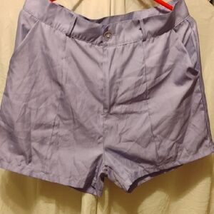 High Waist Purple Athletic Shorts